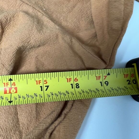 Hyfve Balloon Sleeve Off Shoulder Top - Caramel Size M - Picture 7 of 11